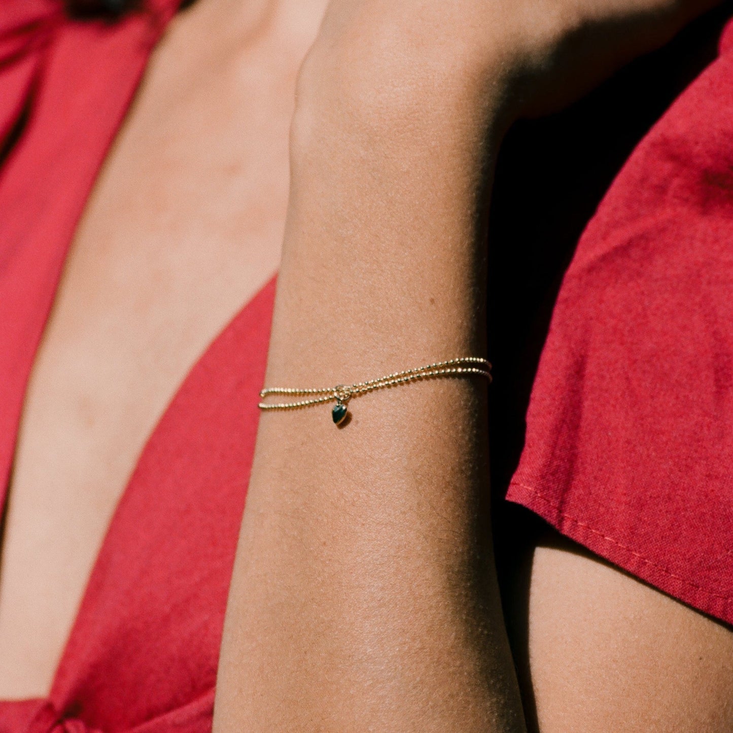 Goldenes Herz-Armband