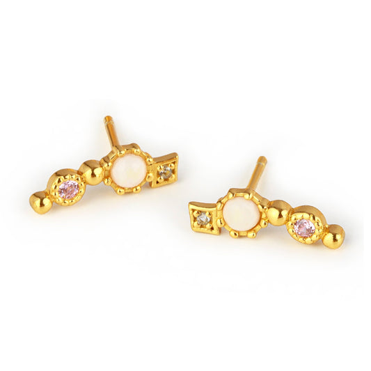Milky Way Earstuds Gold