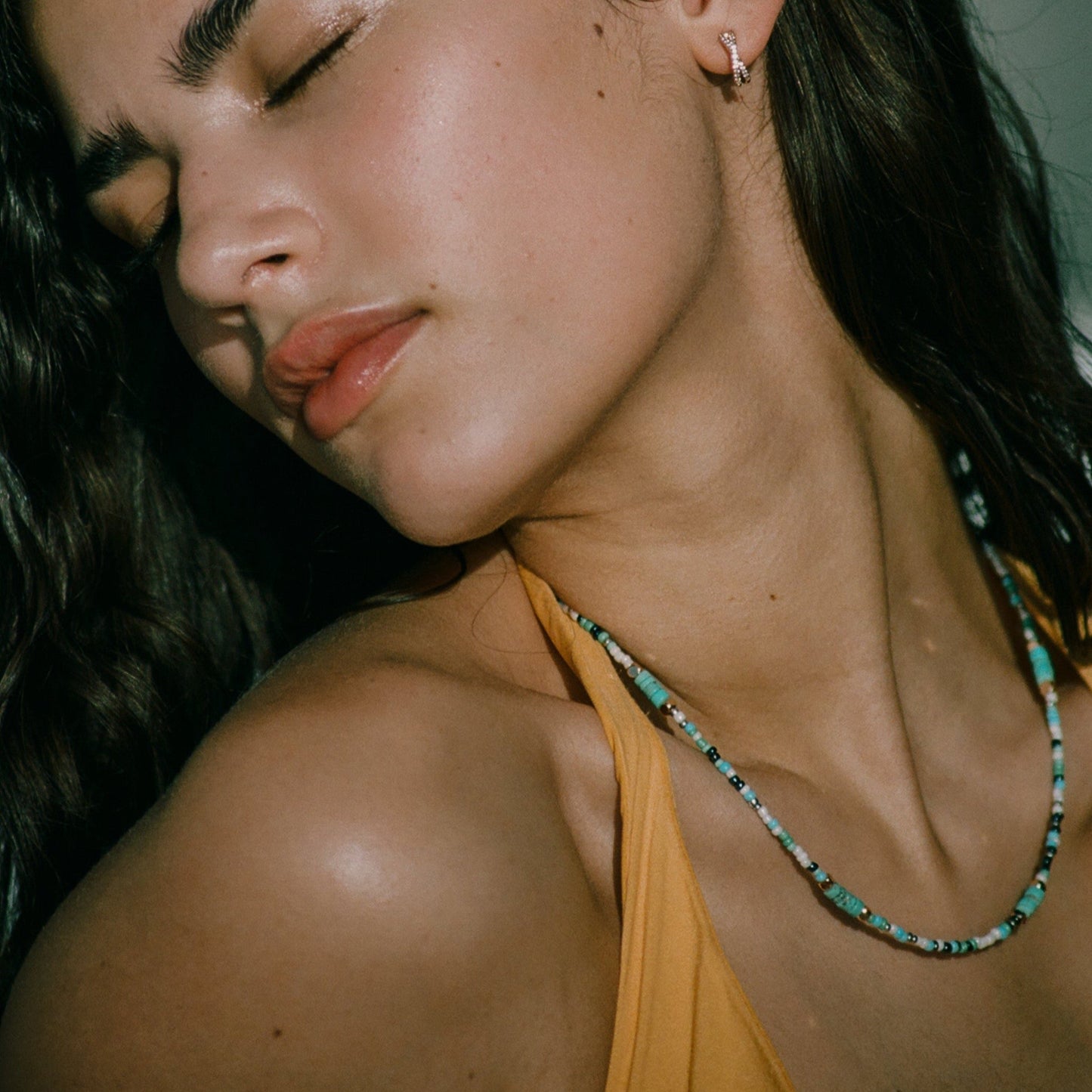 Turquoise Beaded Collier