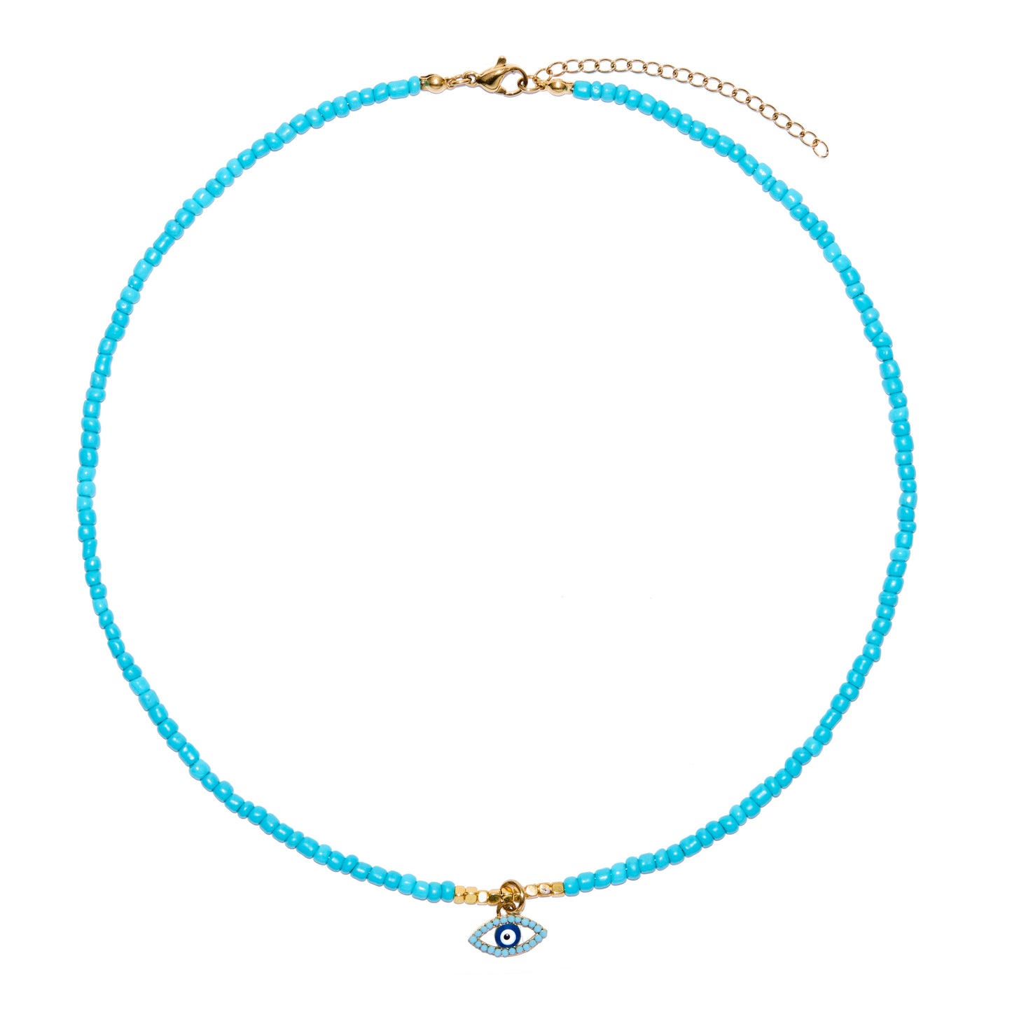 Turquoise Evil Eye Collier