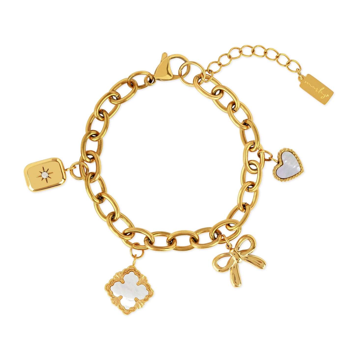 Bow Charm Bracelet