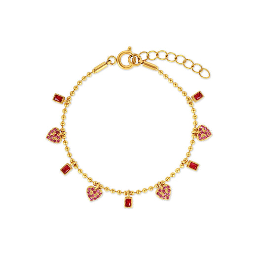 Pink Heart Bracelet