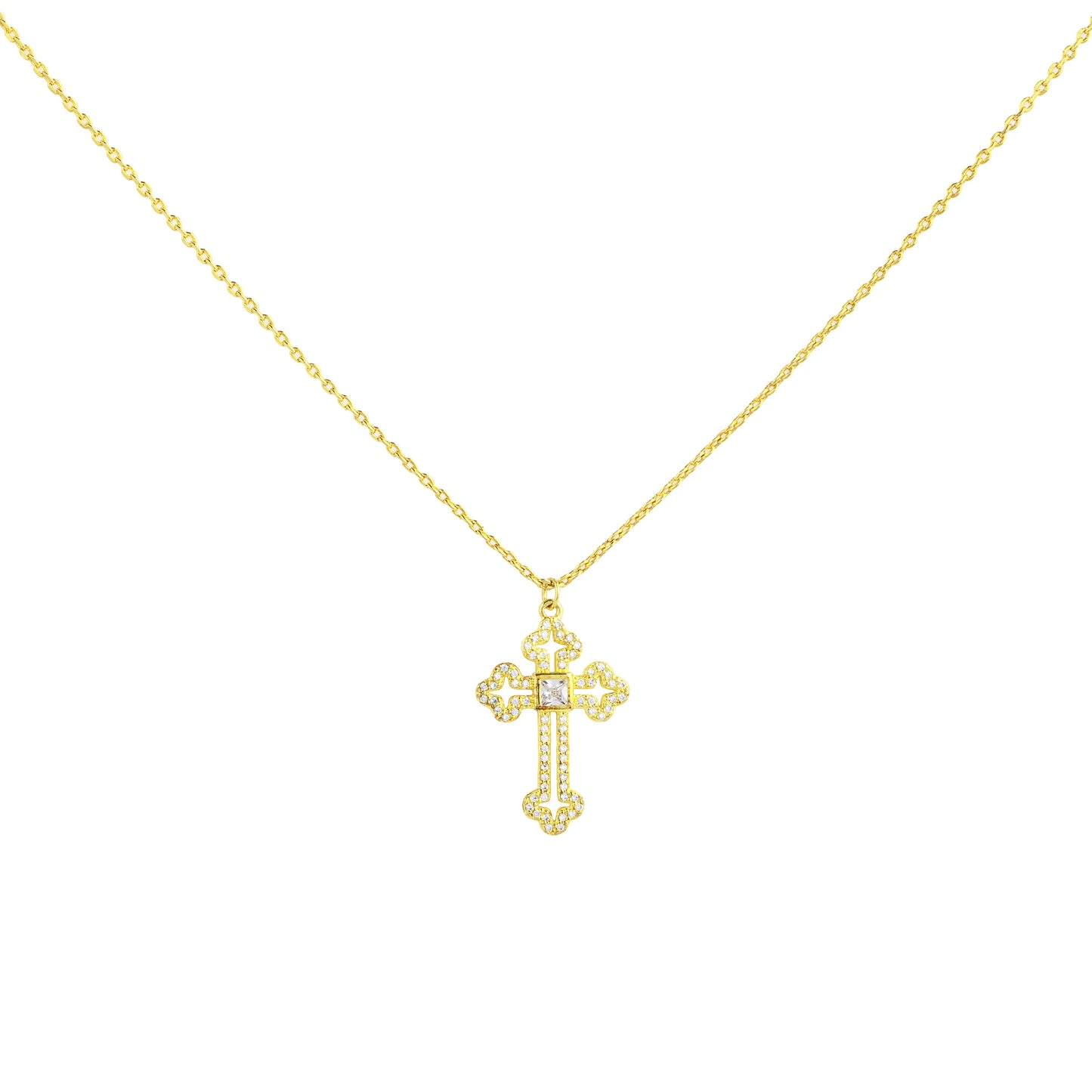 Gold Cross Necklace