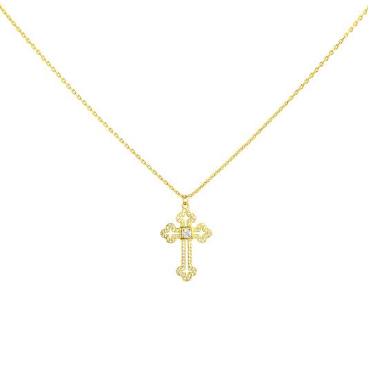 Gold Cross Necklace