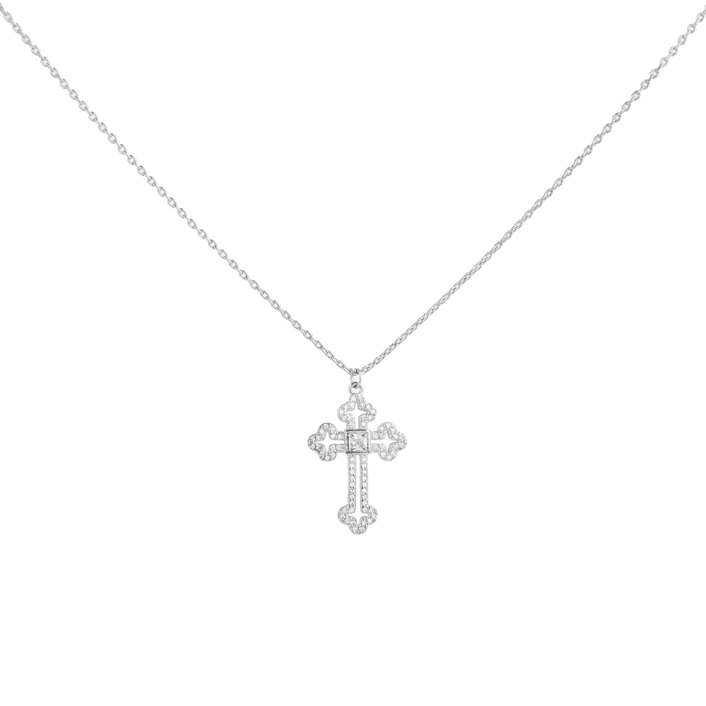 Silver Cross Necklace