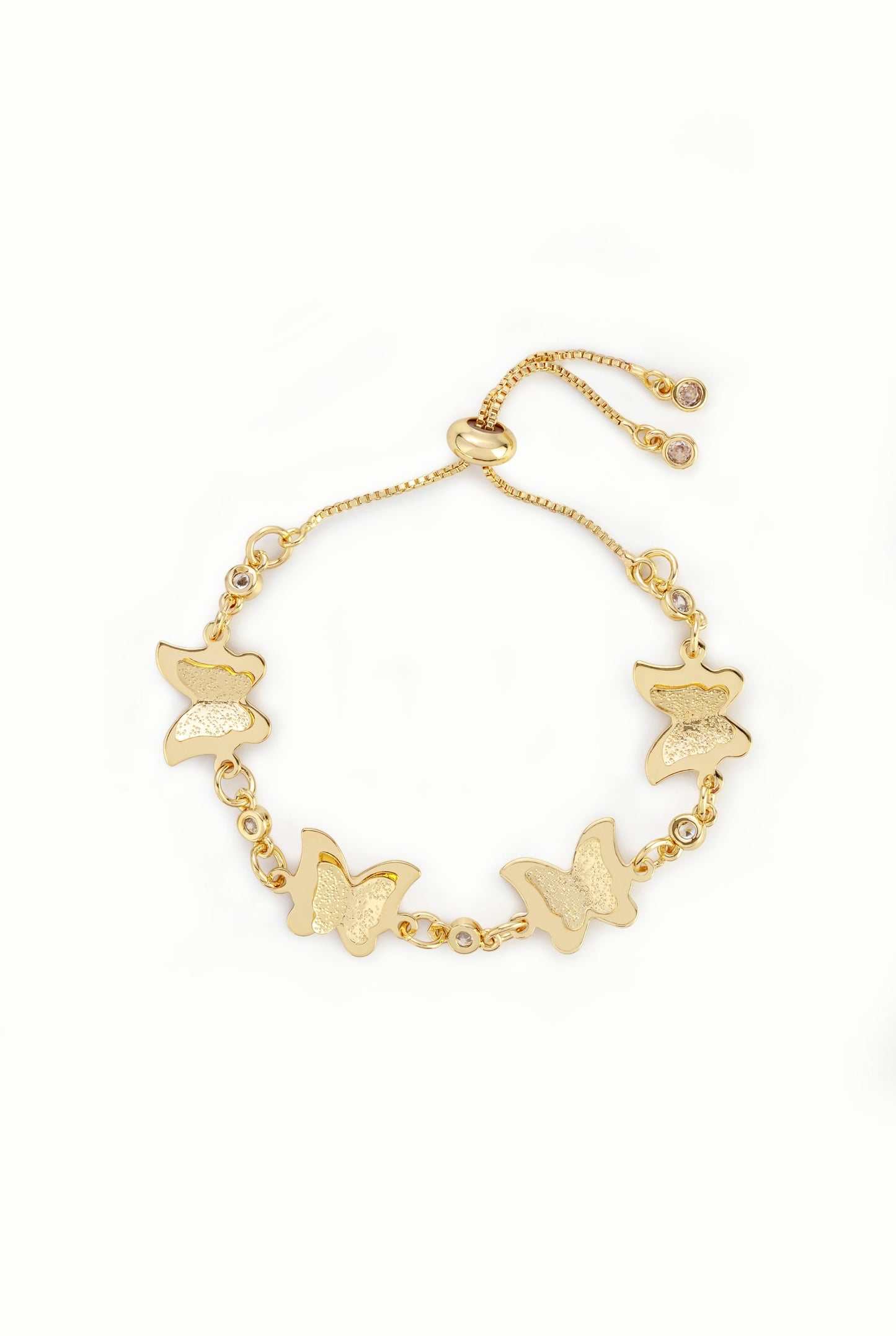 Multi Butterfly Bracelet Gold