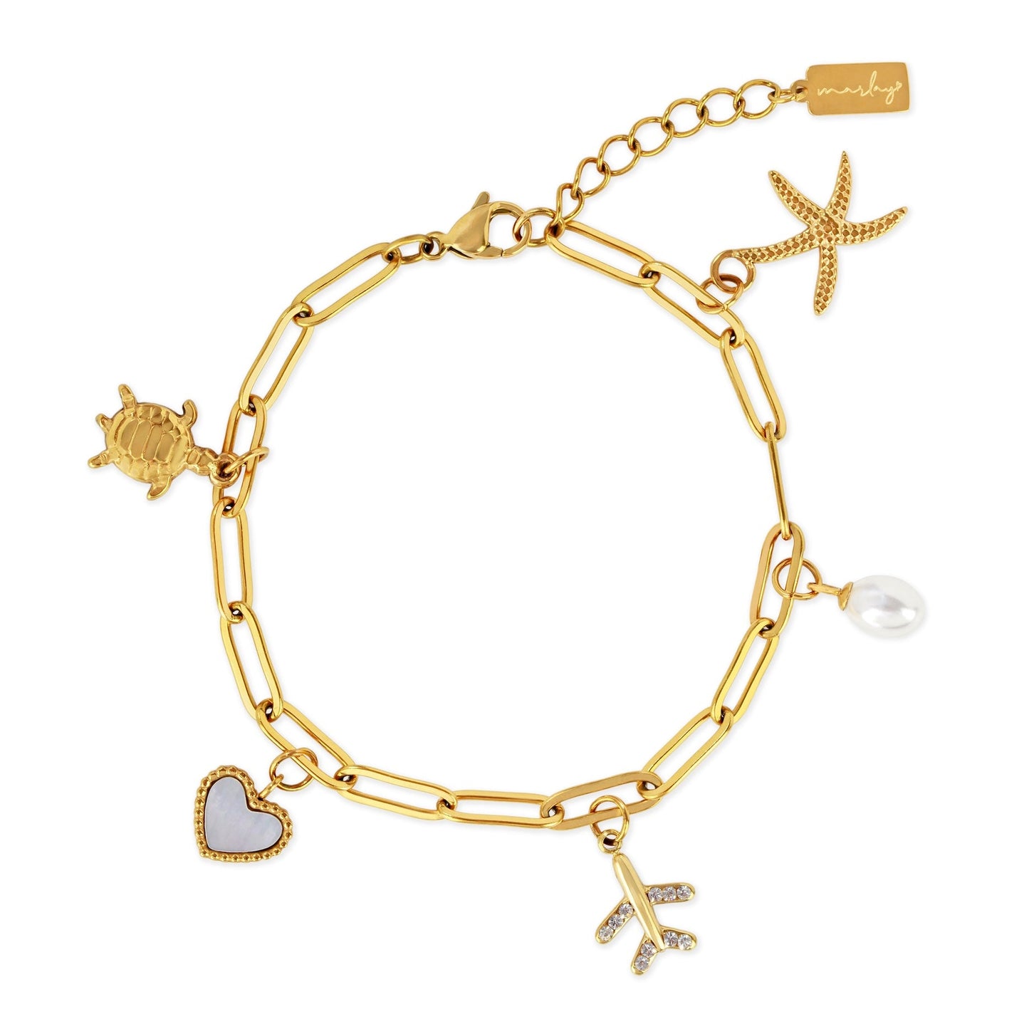 Plane Charm Bracelet