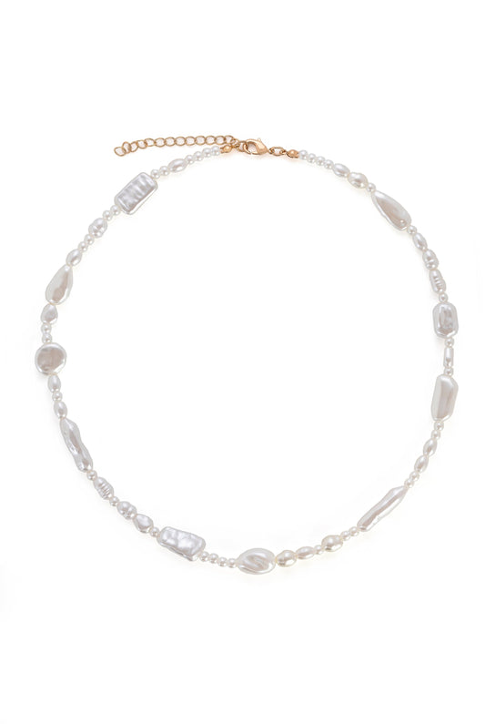 Textured Pearl Necklace