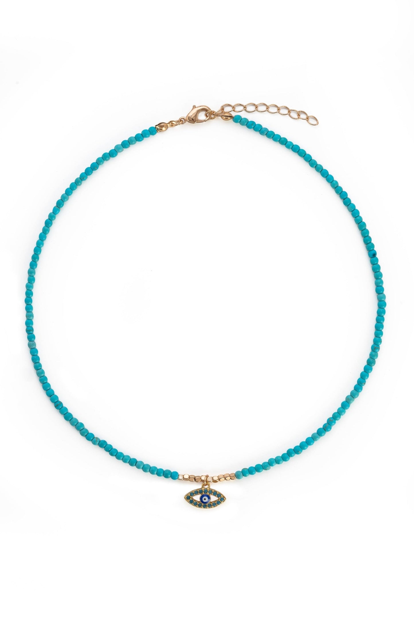 Türkises Evil Eye Collier