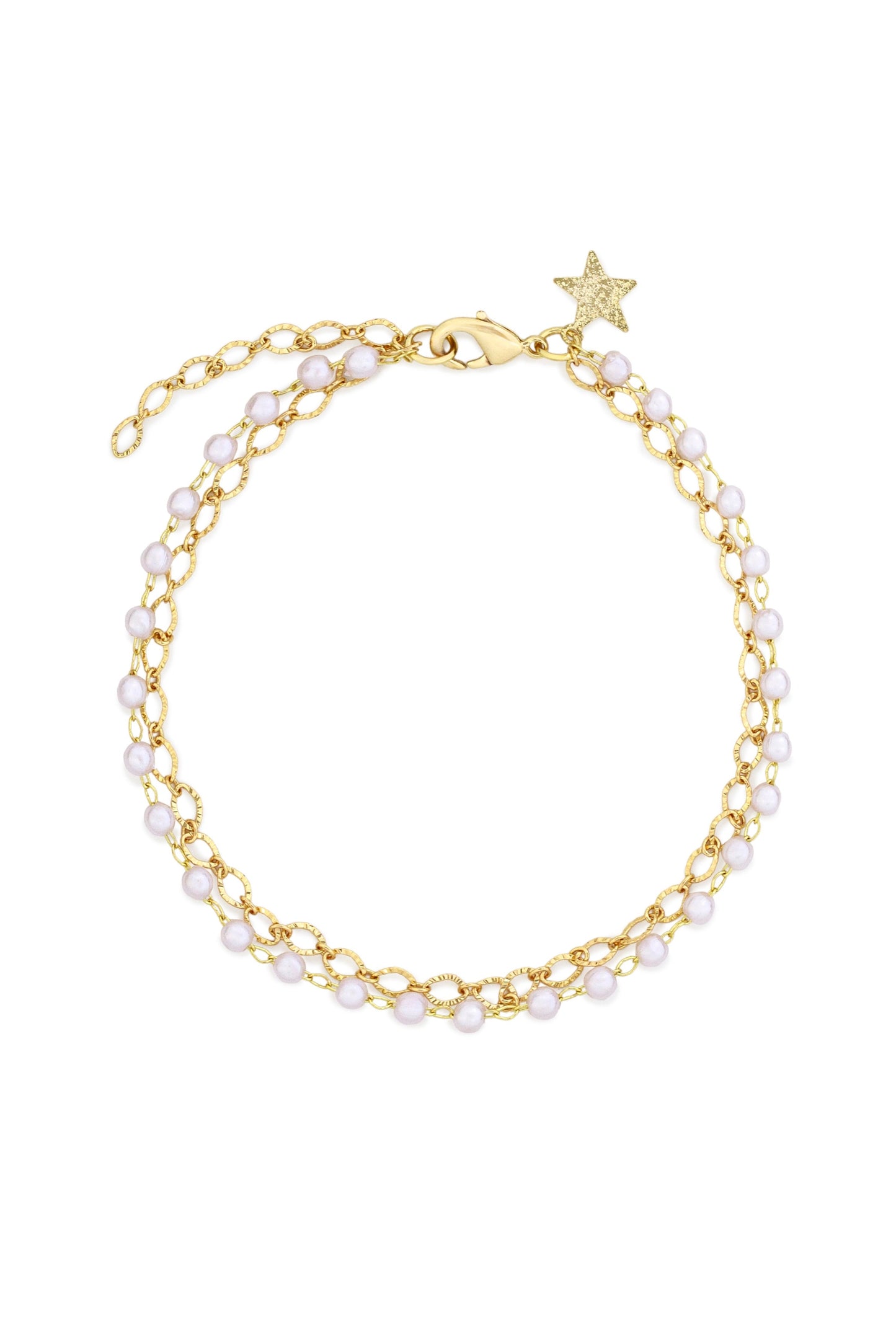 Layered Pearl Anklet