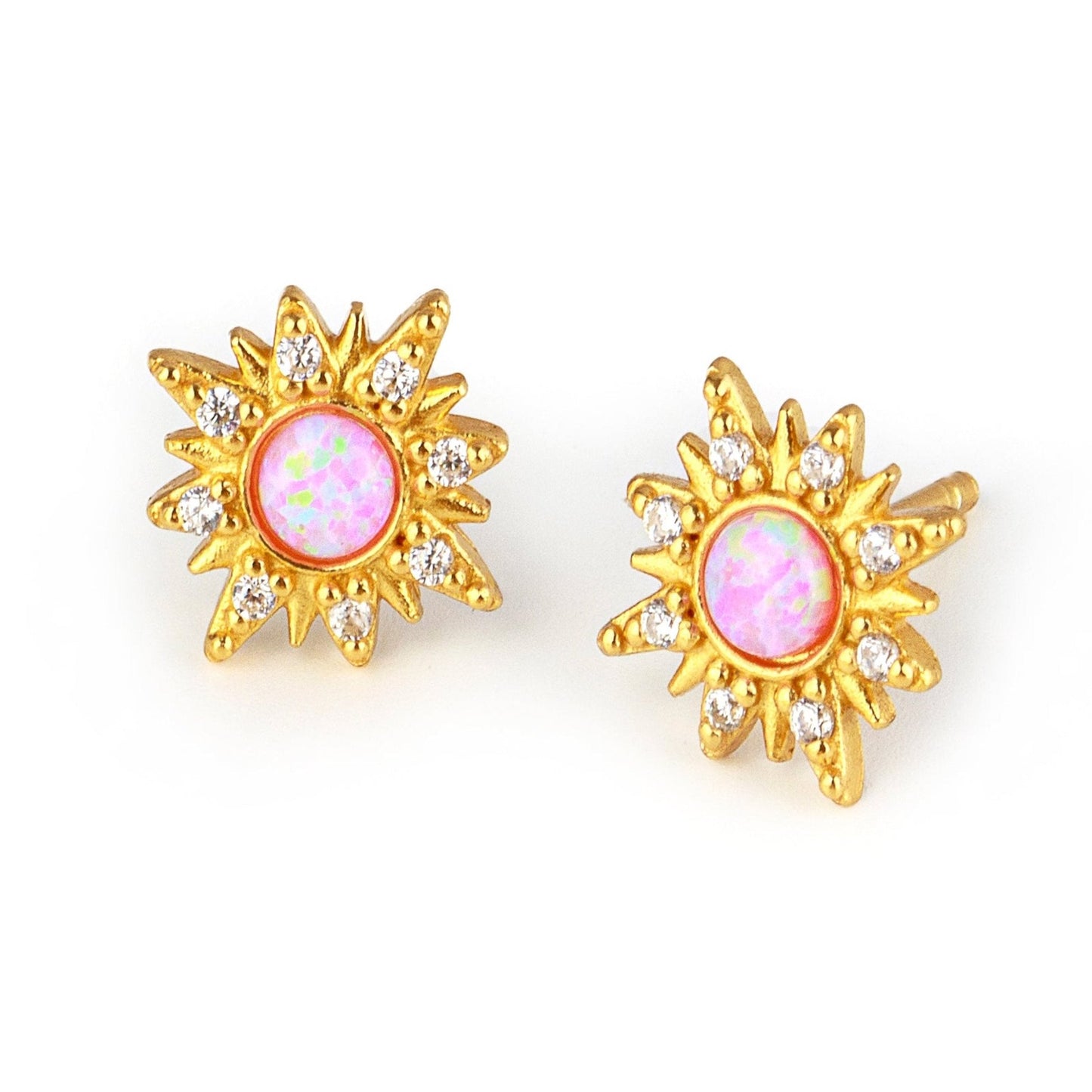 Pink Sun Earstuds