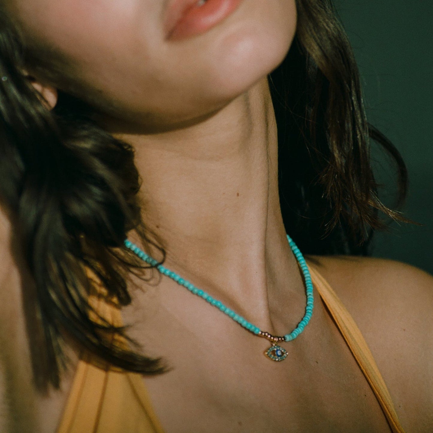 Turquoise Evil Eye Collier