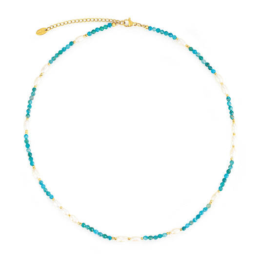 Turquoise Pearl Necklace